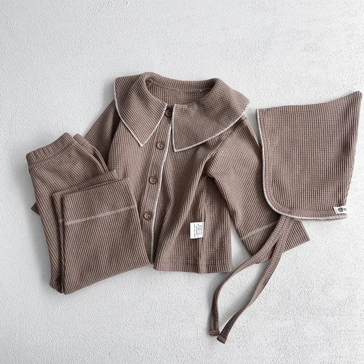 Baby Waffle Pajama Set – Cozy Comfort for Sweet Little Dreams - LunaKit Baby