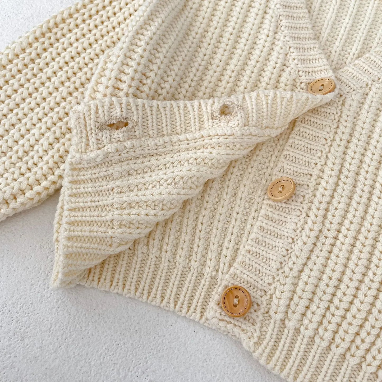 Baby Girl Knit Cardigan – Cozy Autumn Warmth with Timeless Charm - LunaKit Baby