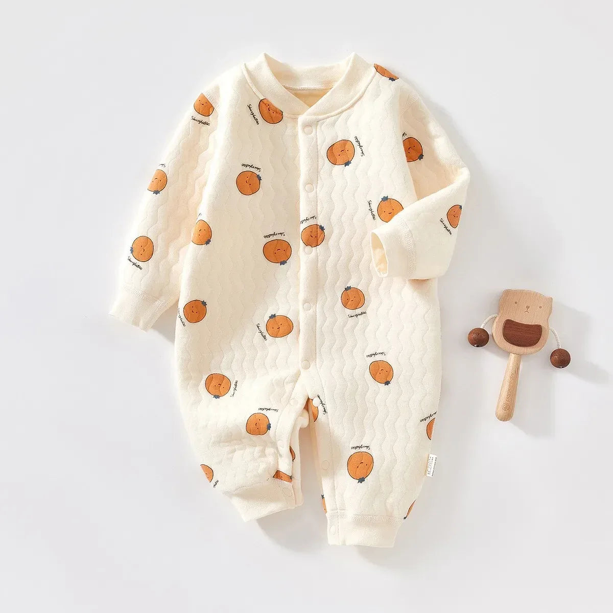 Baby Thick Cotton Winter Pajama Romper – Cozy Sleep for Cold Nights - LunaKit Baby