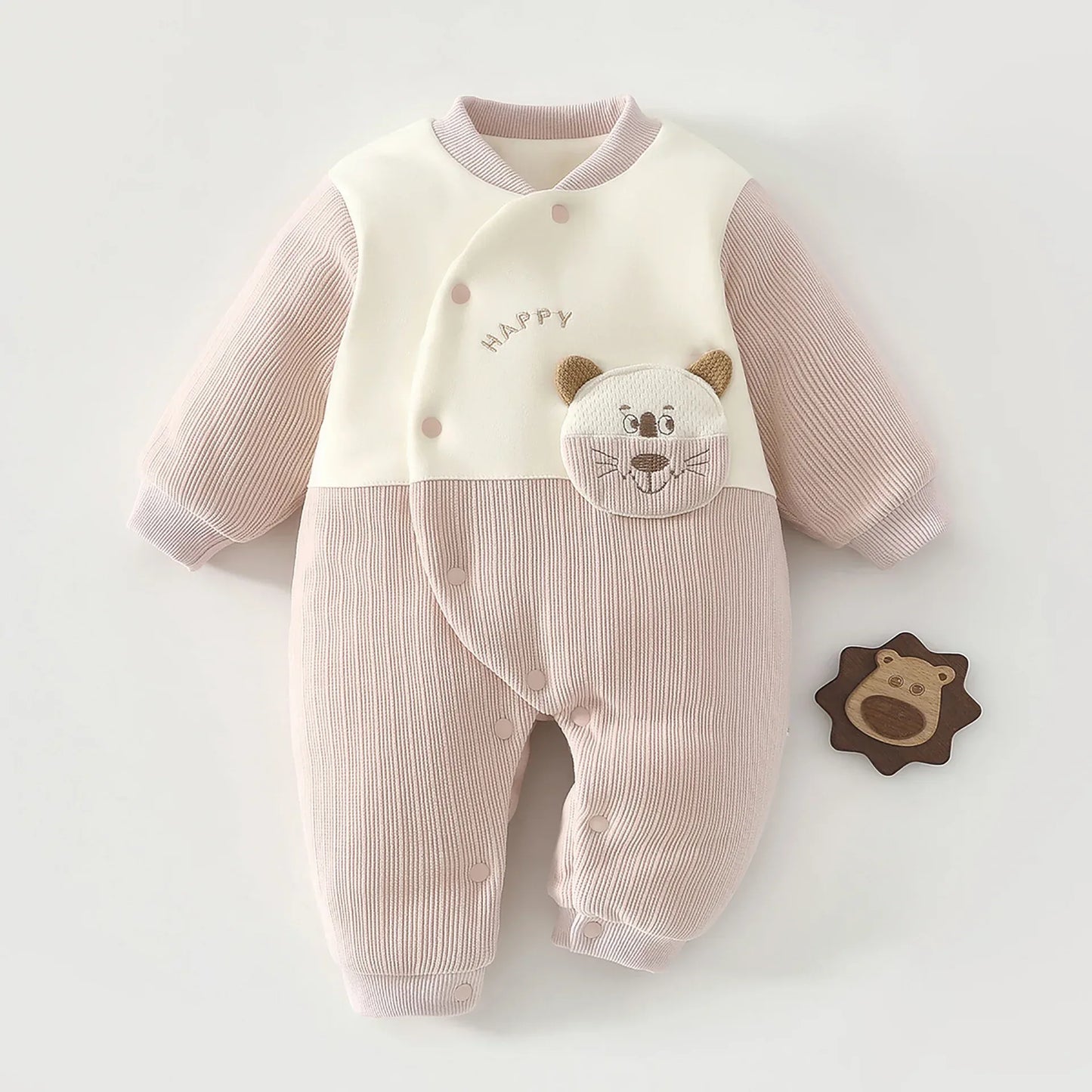 Baby Thick Cotton Winter Jumpsuit – A-Level Warmth & Comfort - LunaKit Baby