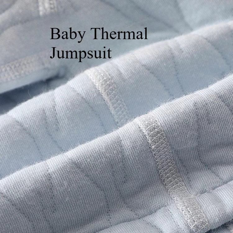 Baby Thickened Winter Romper – Cozy Warmth with Cute Details - LunaKit Baby