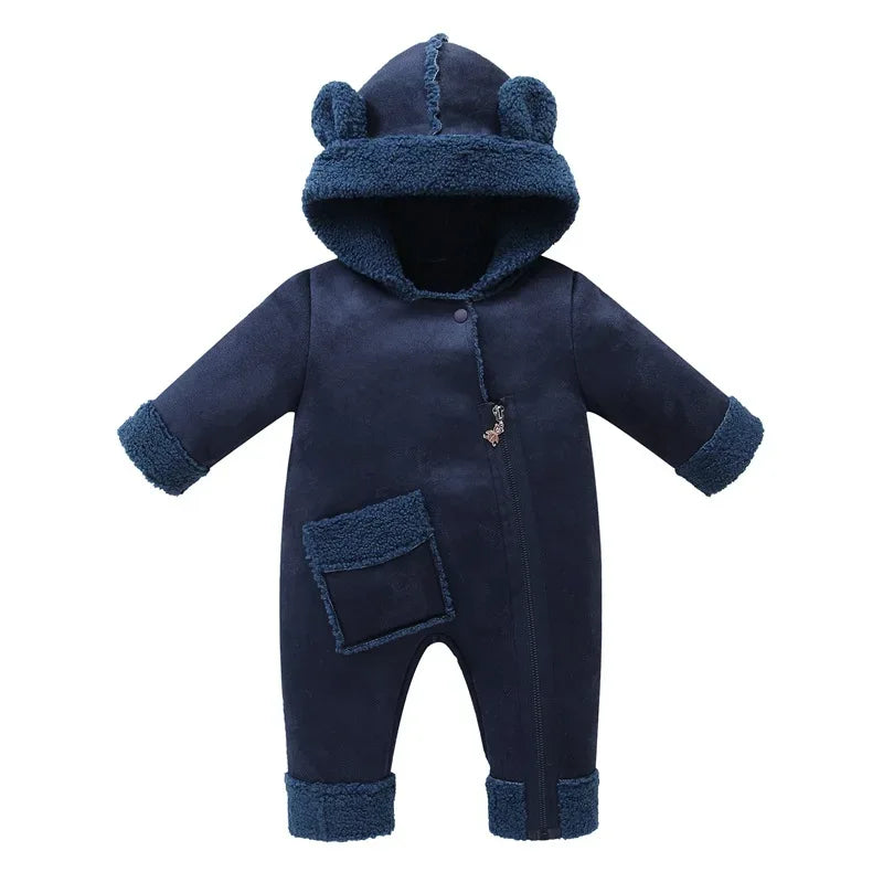 Baby Fleece Winter Jumpsuit – Premium Warmth for Cold Days - LunaKit Baby