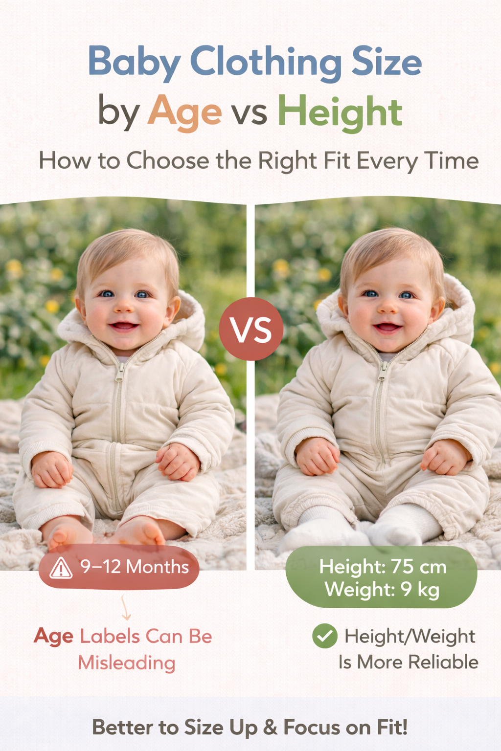 Baby Clothing Size by Age vs Height: How to Choose the Right Fit Every Time - LunaKit Baby