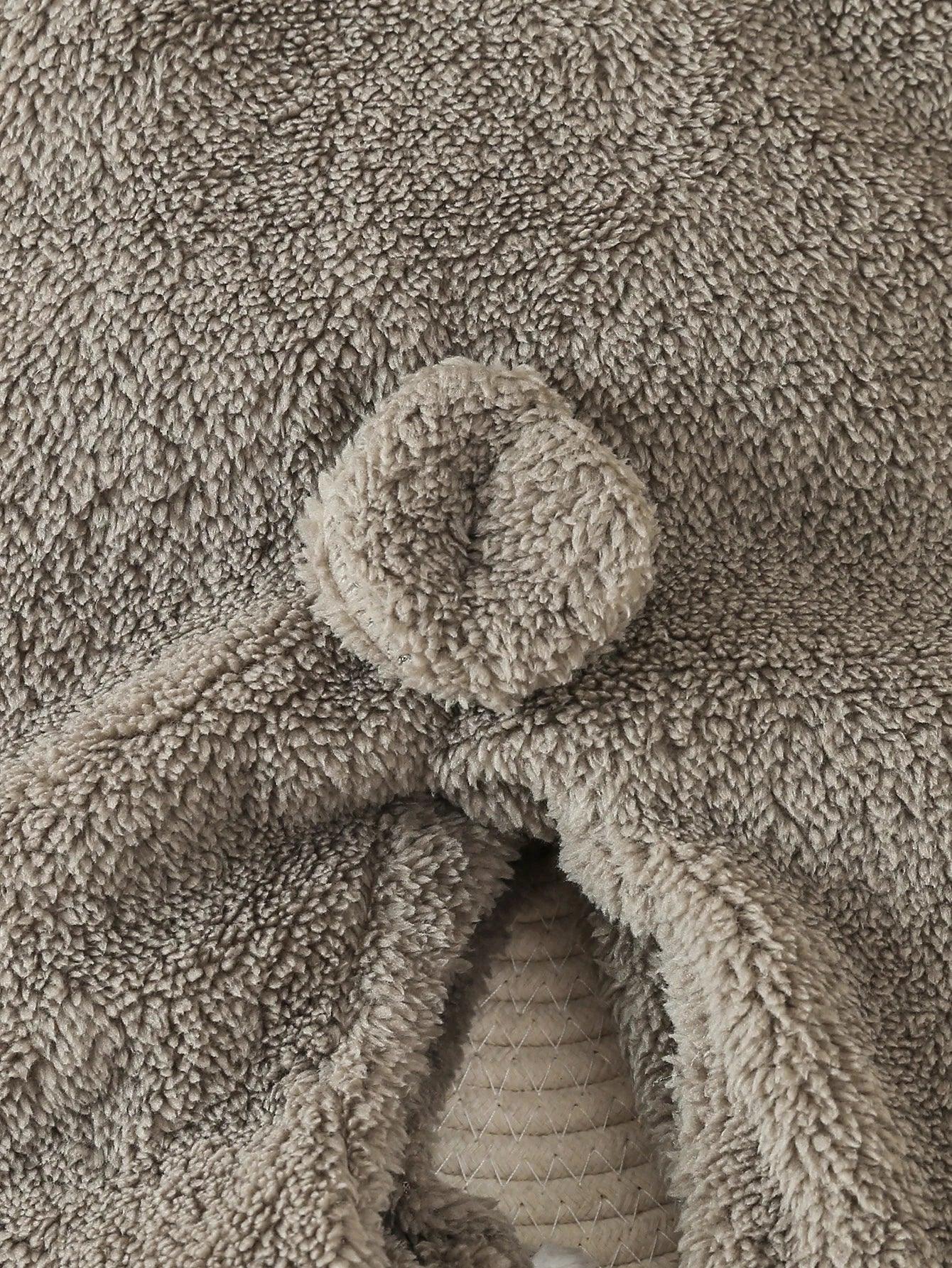 Baby Animal Fleece Romper – Cozy Cuddles for Playful Little Days - LunaKit Baby