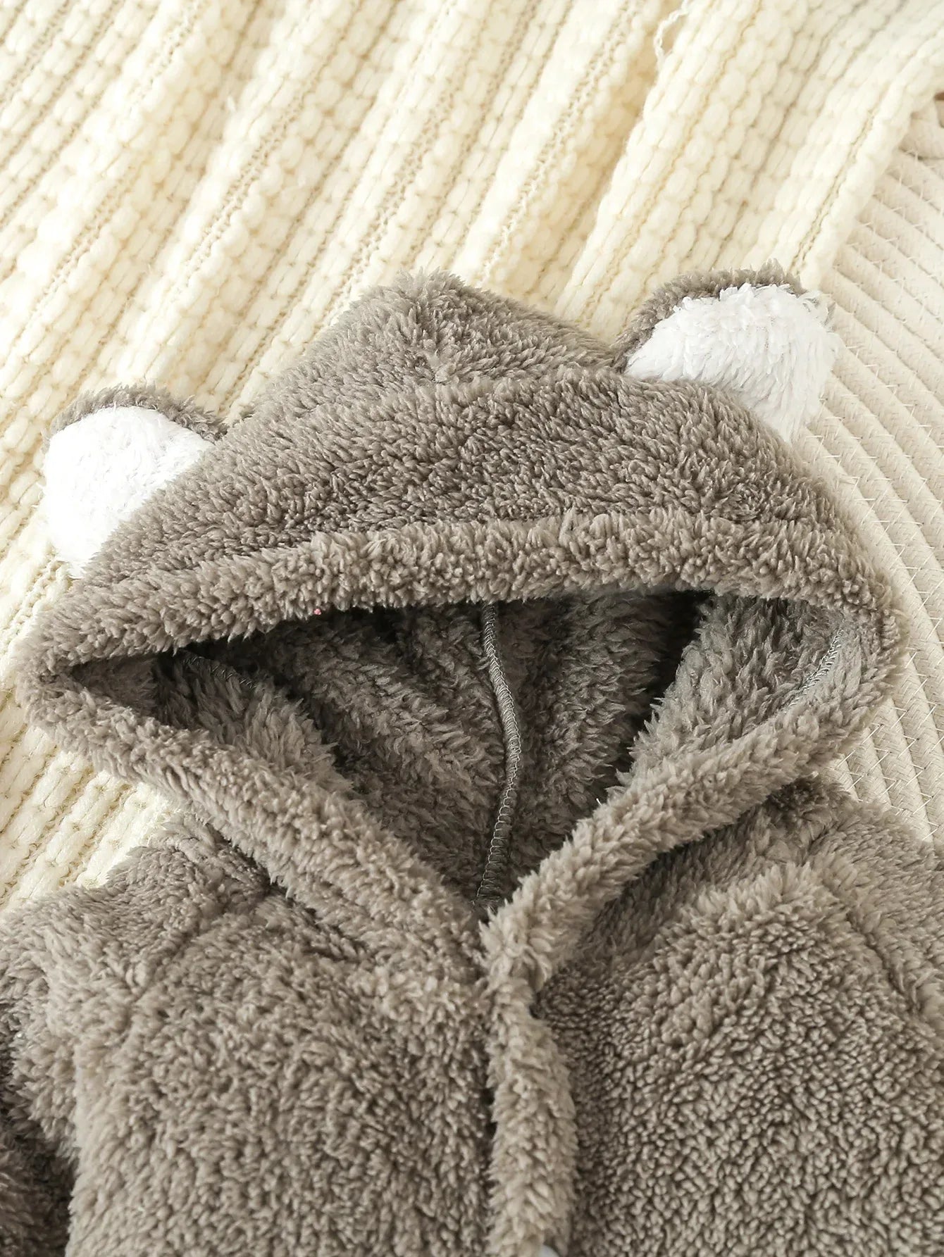 Baby Animal Fleece Romper – Cozy Cuddles for Playful Little Days - LunaKit Baby