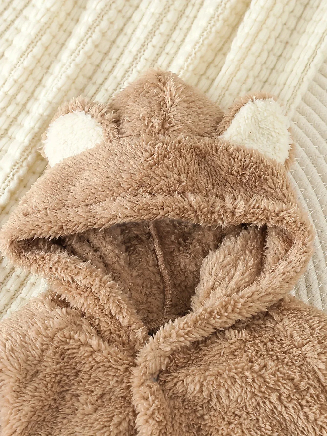 Baby Animal Fleece Romper – Cozy Cuddles for Playful Little Days - LunaKit Baby