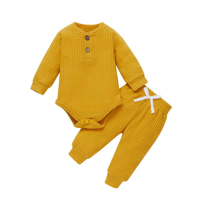 Baby Ribbed Outfit Set – Easy Comfort for Everyday Little Style - LunaKit Baby