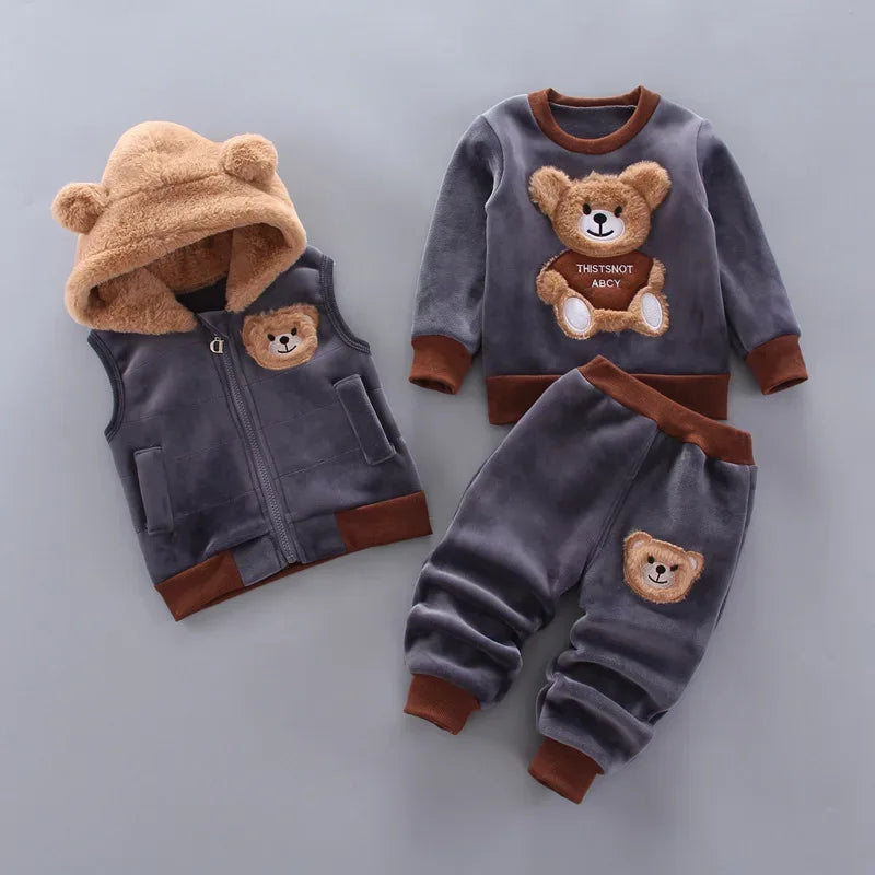 Baby Winter Fleece Set – Complete Cozy Warmth for Cold Days - LunaKit Baby