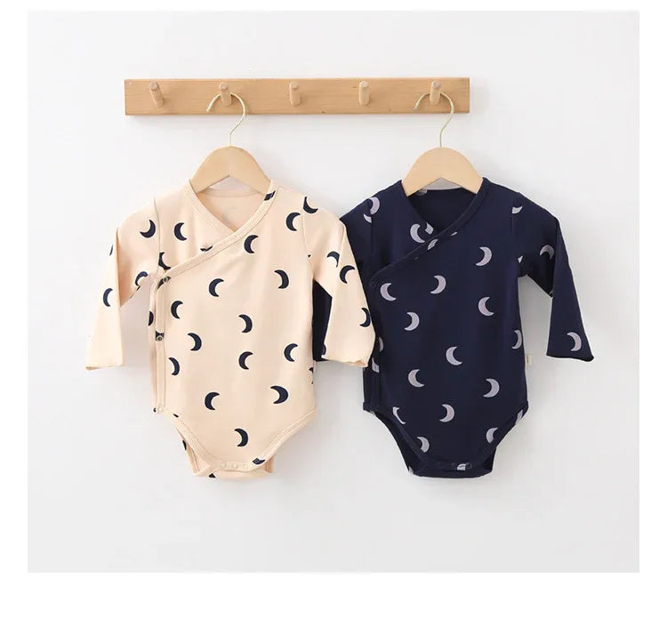 Baby Floral Kimono Romper – Gentle Charm for Cozy Autumn Days - LunaKit Baby