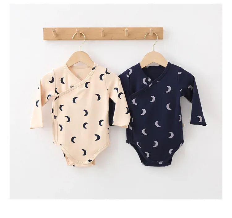 Baby Floral Kimono Romper – Gentle Charm for Cozy Autumn Days - LunaKit Baby