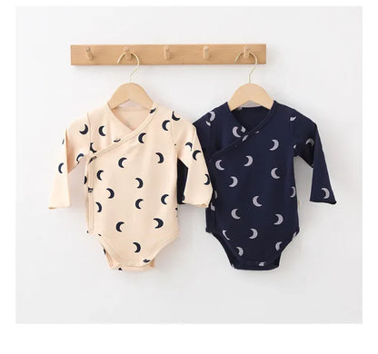 Baby Floral Kimono Romper – Gentle Charm for Cozy Autumn Days - LunaKit Baby