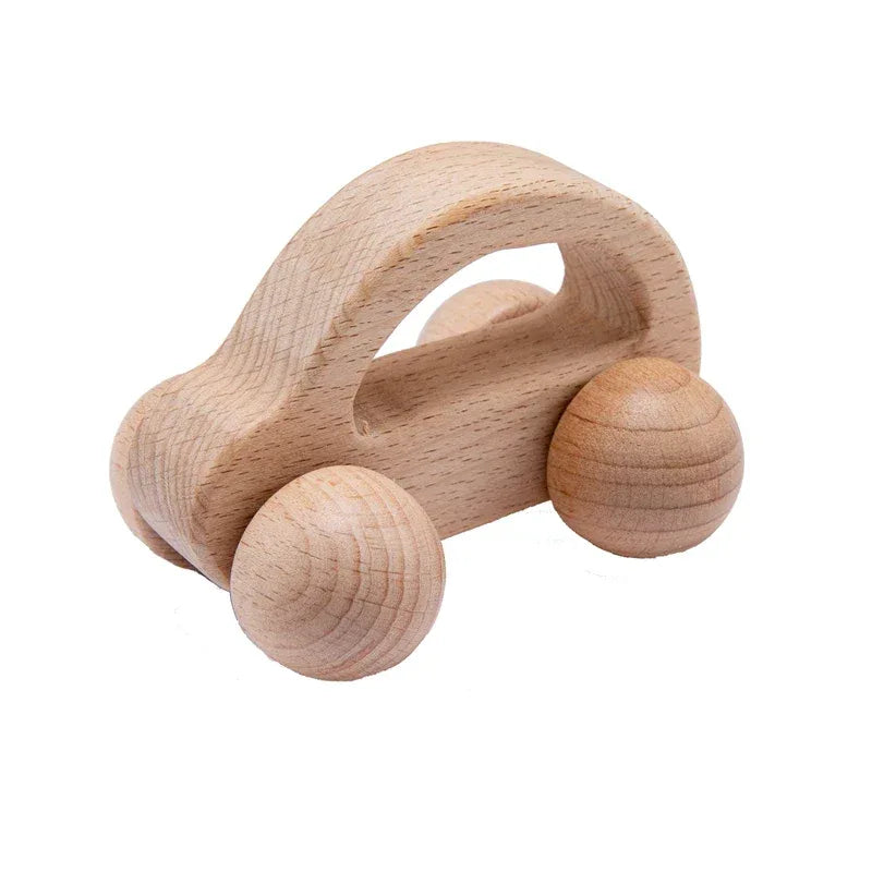 Wooden Baby Rattle Set – Montessori Play for Curious Little Hands - LunaKit Baby