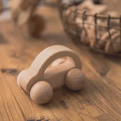 Wooden Baby Rattle Set – Montessori Play for Curious Little Hands - LunaKit Baby
