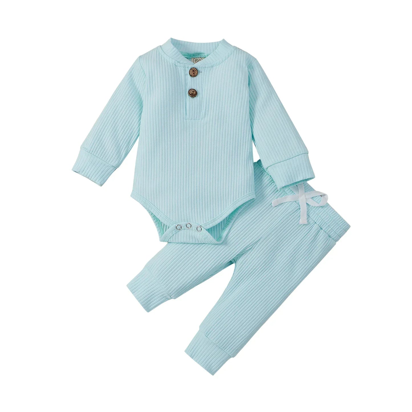 Baby Ribbed Outfit Set – Easy Comfort for Everyday Little Style - LunaKit Baby