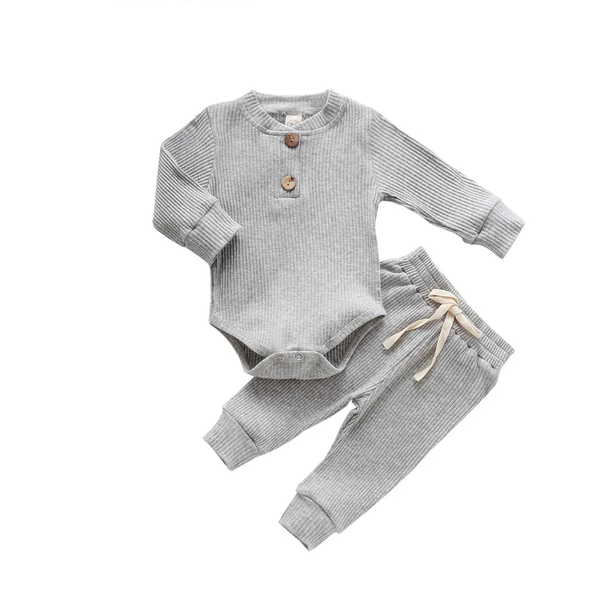 Baby Ribbed Outfit Set – Easy Comfort for Everyday Little Style - LunaKit Baby