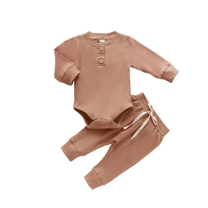 Baby Ribbed Outfit Set – Easy Comfort for Everyday Little Style - LunaKit Baby