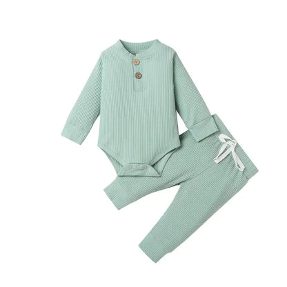 Baby Ribbed Outfit Set – Easy Comfort for Everyday Little Style - LunaKit Baby