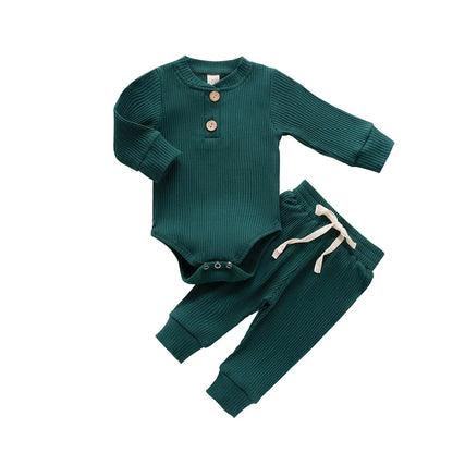 Baby Ribbed Outfit Set – Easy Comfort for Everyday Little Style - LunaKit Baby