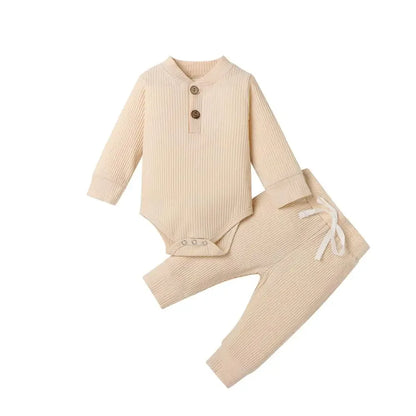 Baby Ribbed Outfit Set – Easy Comfort for Everyday Little Style - LunaKit Baby