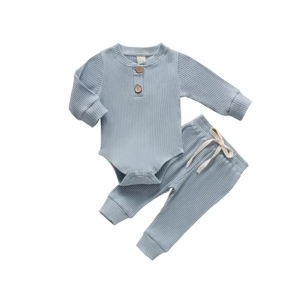 Baby Ribbed Outfit Set – Easy Comfort for Everyday Little Style - LunaKit Baby