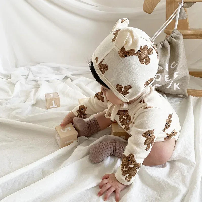 Baby Bear Bodysuit Set – Soft Cuteness for Little Adventures - LunaKit Baby