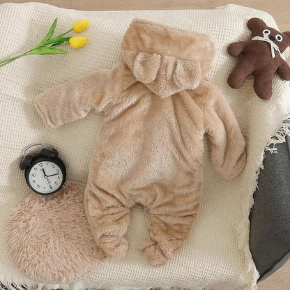 Baby Plush Animal Romper – Cozy Cuteness for Cool Days - LunaKit Baby