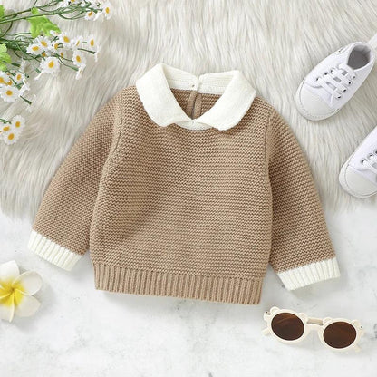 Baby Knit Turtleneck Sweater – Cozy Winter Warmth for Little Ones - LunaKit Baby