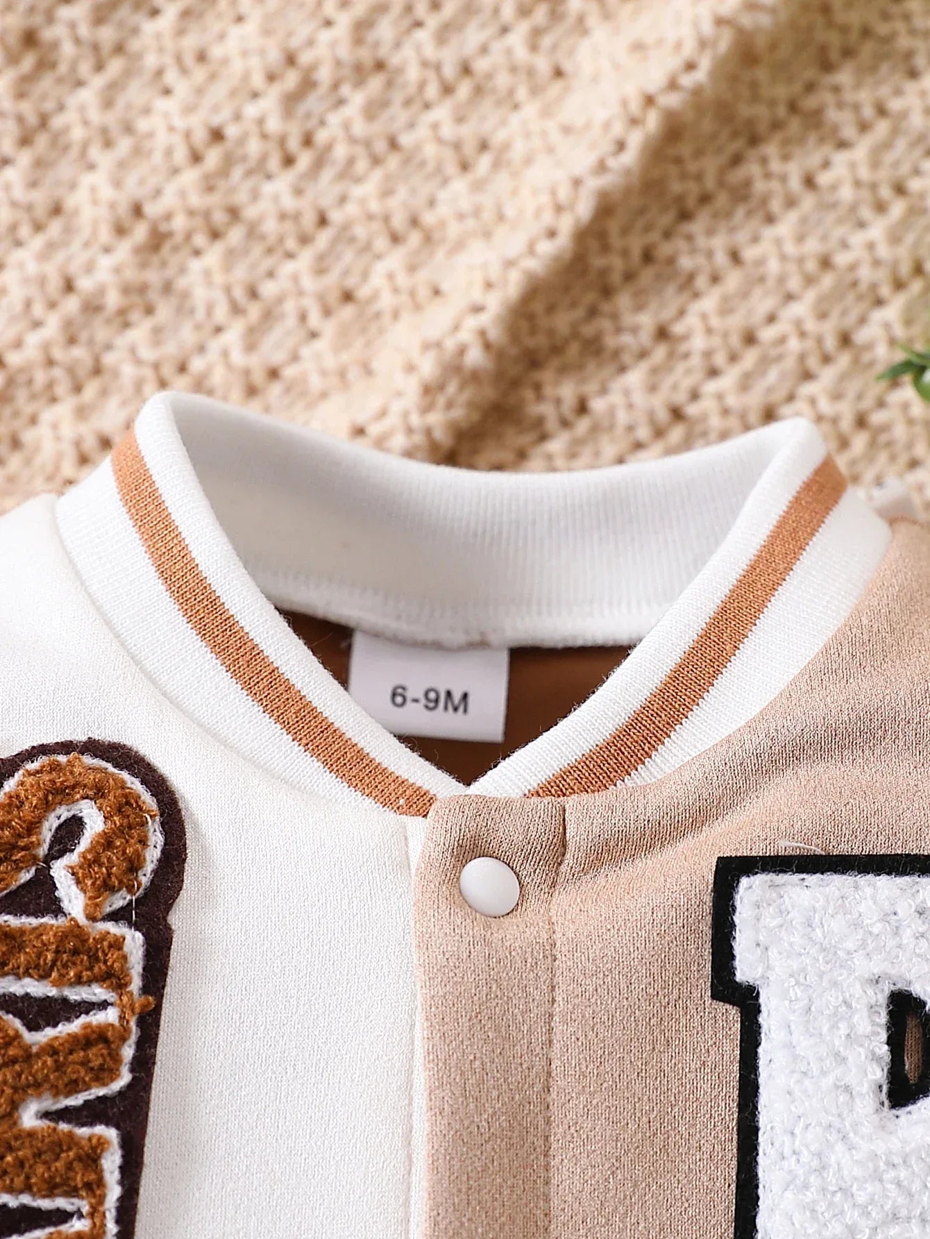 Baby Boy Suede Letter Jumpsuit – Cozy Winter Style with Personality - LunaKit Baby