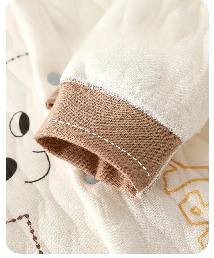 Baby Triple-Layer Cotton Jumpsuit – Extra Warmth for Little Movers - LunaKit Baby