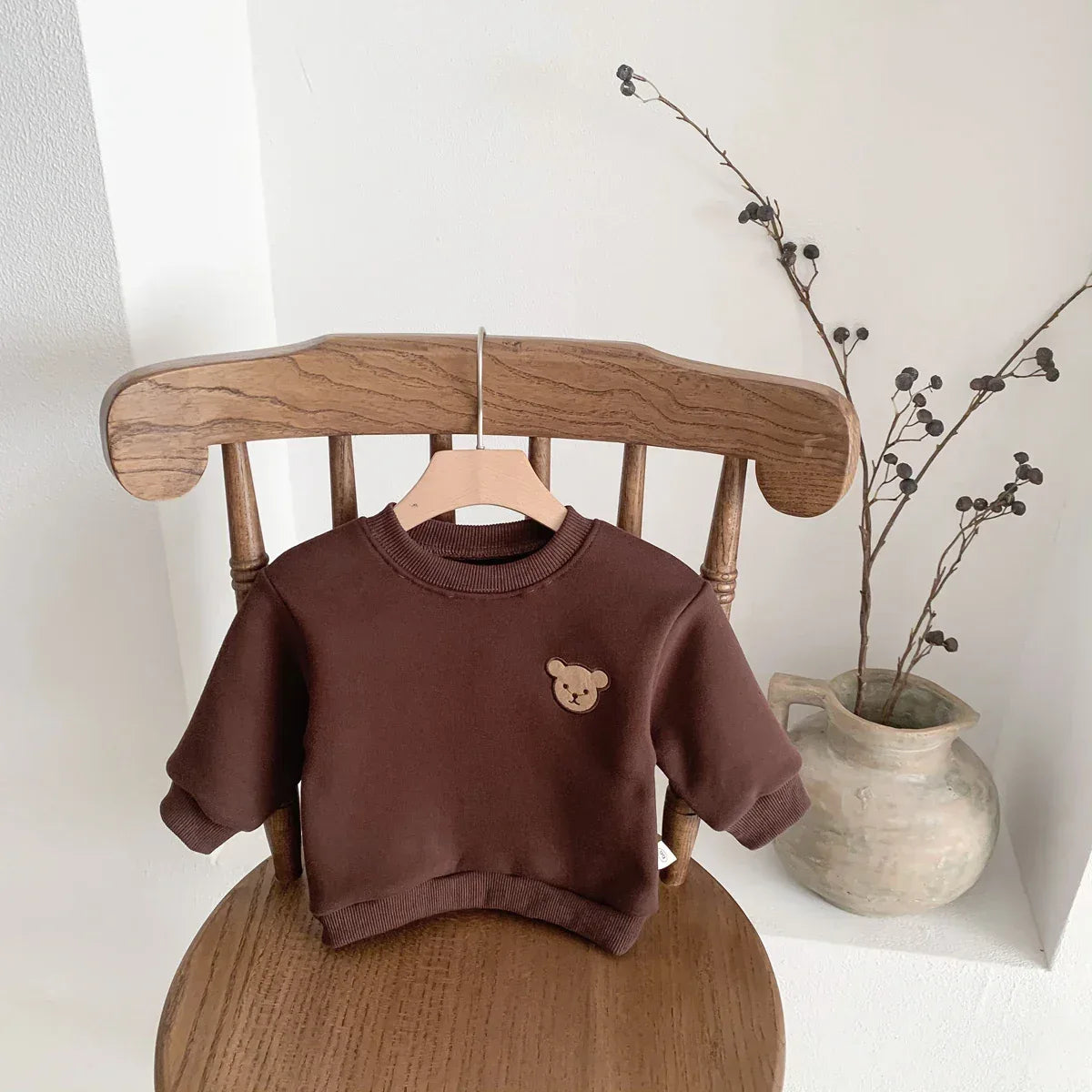 Baby Korean Style Sweatshirt – Cozy Fleece Warmth for Winter - LunaKit Baby