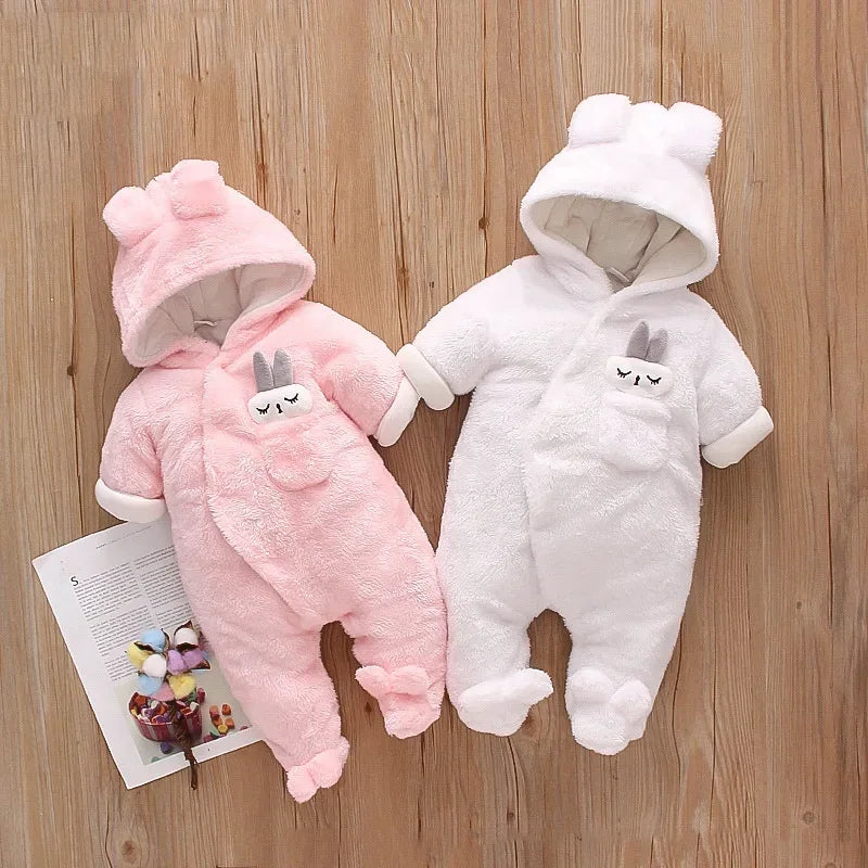 Baby Plush Animal Romper – Cozy Cuteness for Cool Days - LunaKit Baby