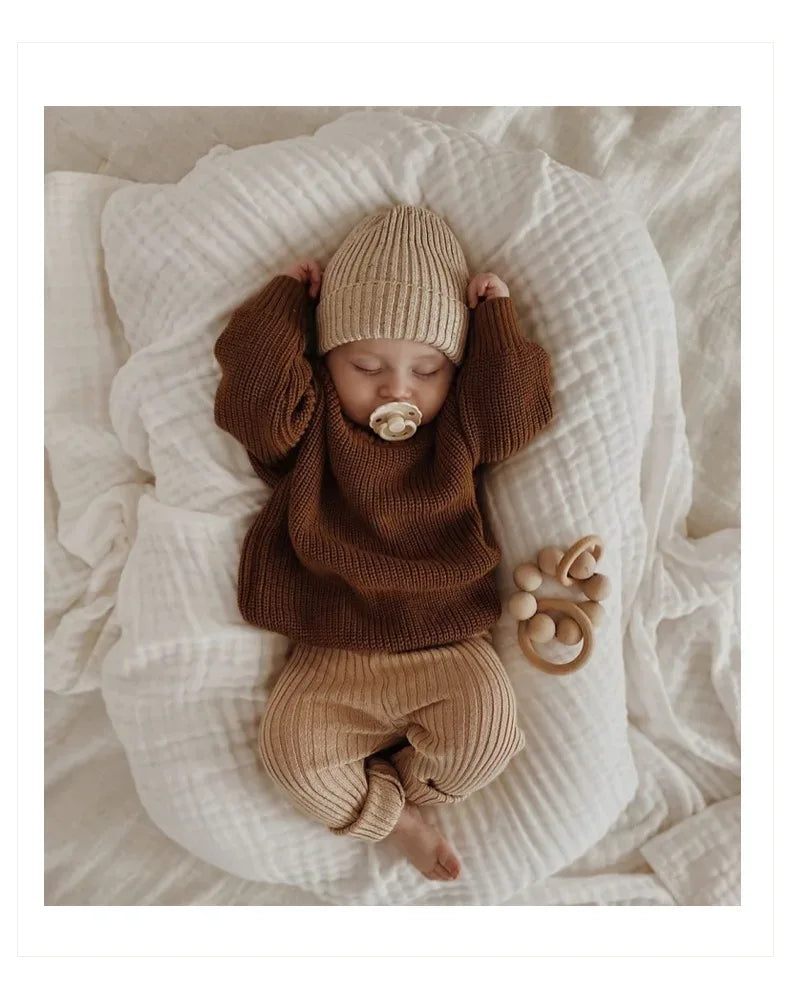 Baby Knit Pullover Sweater – Cozy Warmth for Winter Days - LunaKit Baby