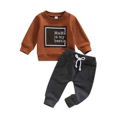Baby Outfit Set – Soft Letter Style Comfort for Everyday Play - LunaKit Baby