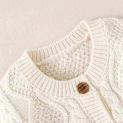 Baby Cotton Knit Cardigan – Soft Layering for Cozy Little Days - LunaKit Baby