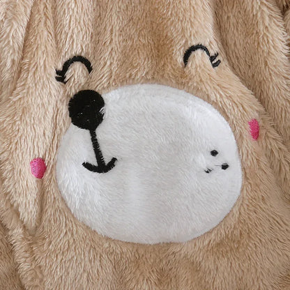 Baby Plush Animal Romper – Cozy Cuteness for Cool Days - LunaKit Baby
