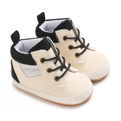 Baby First Walking Shoes – Sporty High-Top Support for Tiny Steps - LunaKit Baby
