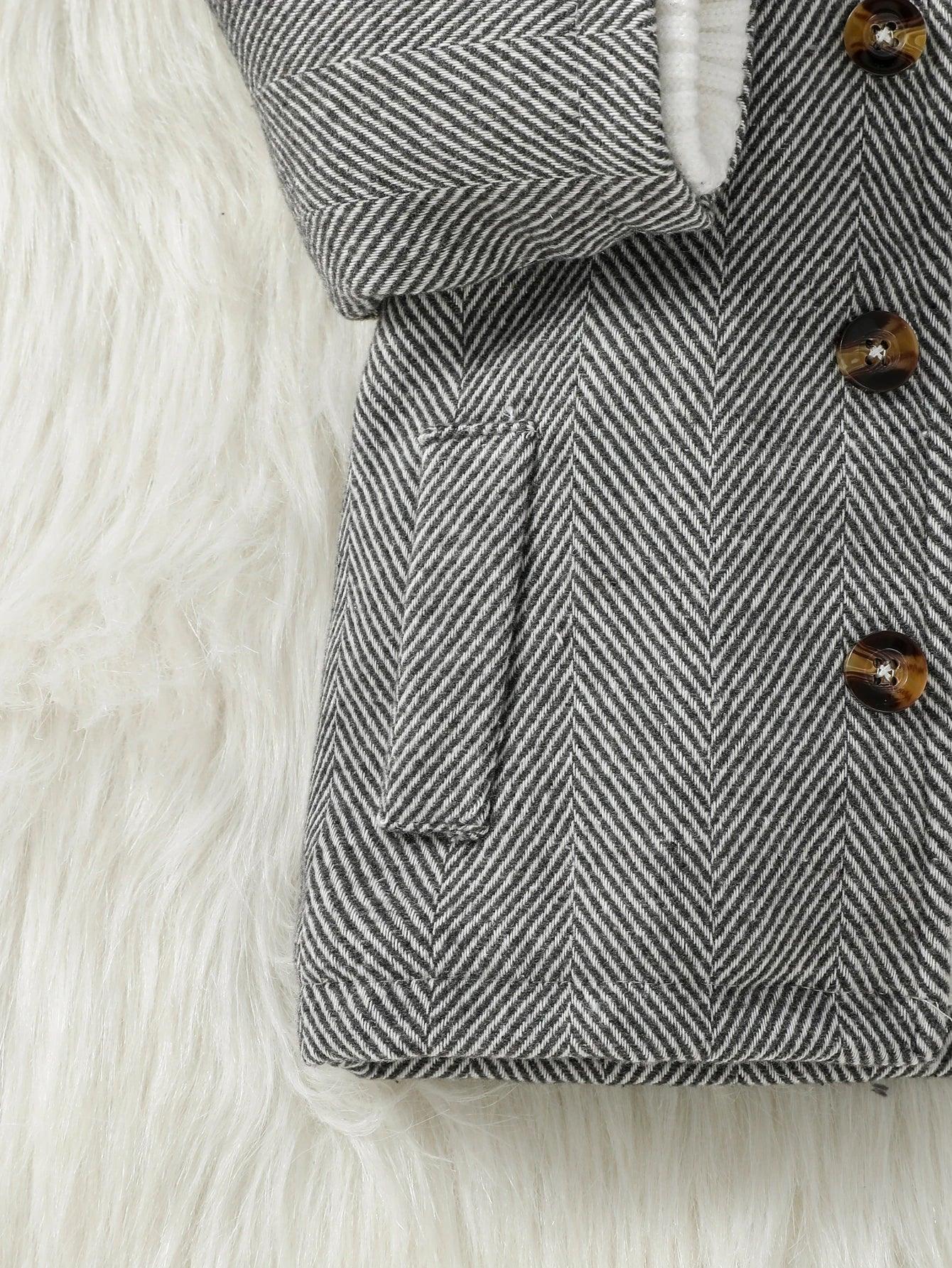 Baby Boy Winter Jacket – Plush Warmth with Classic Charm - LunaKit Baby