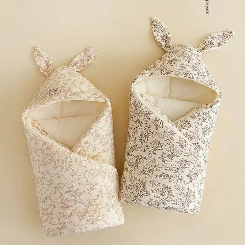 Newborn Bunny Swaddle Blanket – Sweet First Moments to Cherish - LunaKit Baby