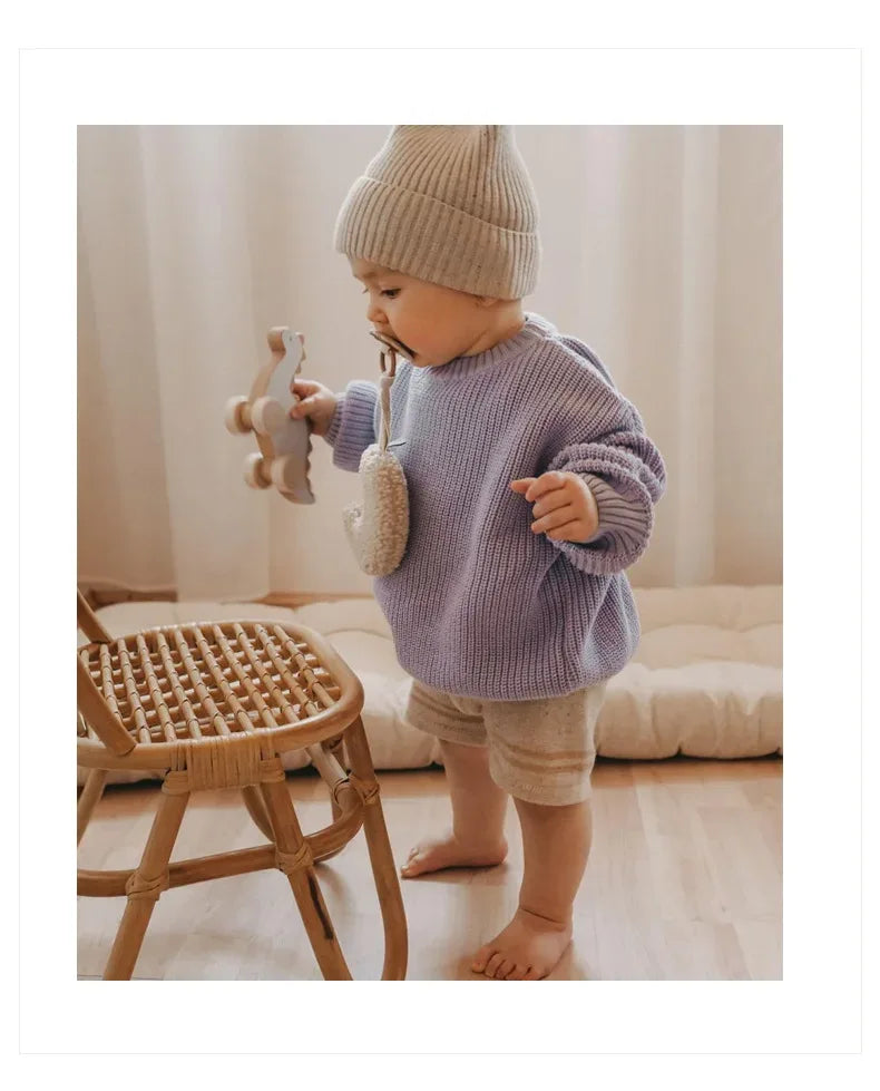 Baby Knit Pullover Sweater – Cozy Warmth for Winter Days - LunaKit Baby