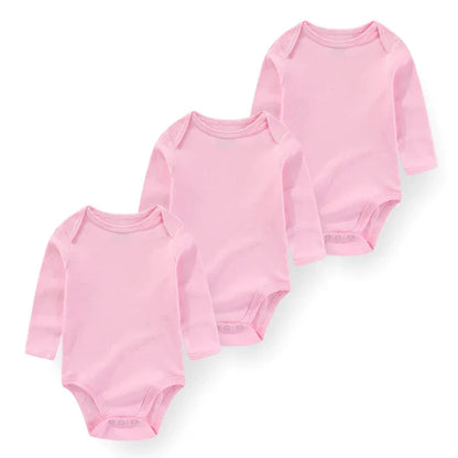 Newborn Cotton 3-Piece Bodysuit Set – Soft Everyday Comfort - LunaKit Baby