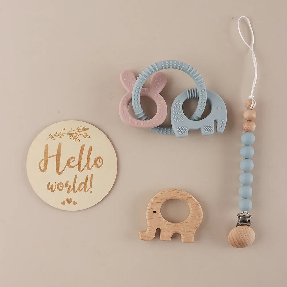 Baby Teether Gift Set – Gentle Comfort for Happy Little Moments - LunaKit Baby