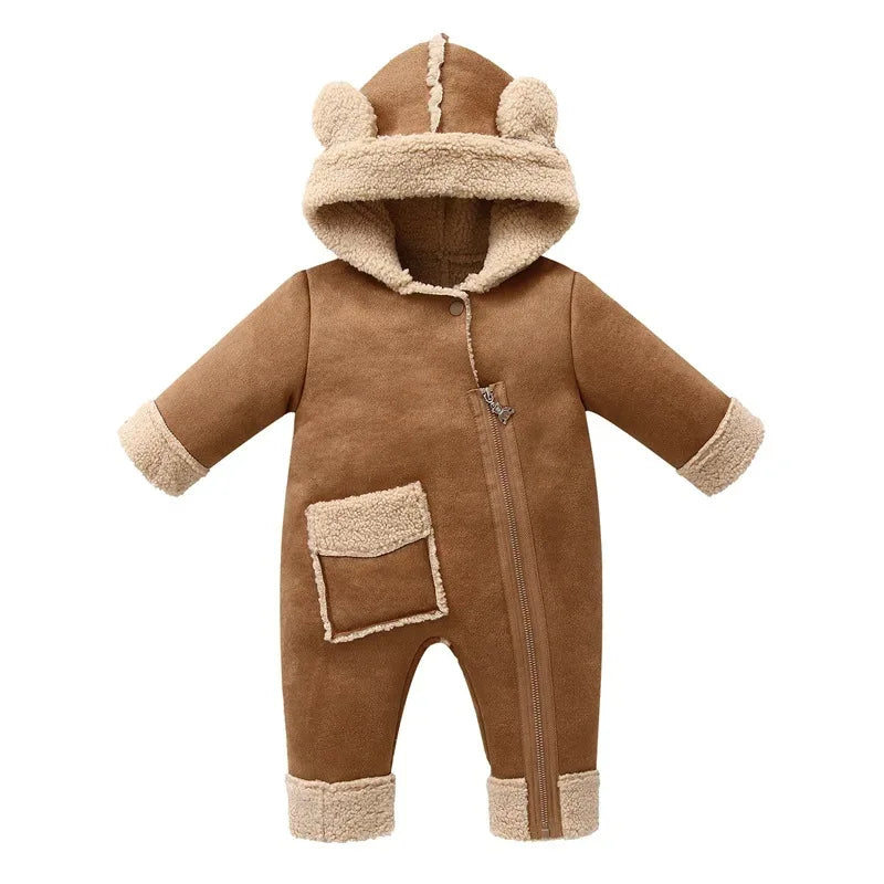 Baby Fleece Winter Jumpsuit – Premium Warmth for Cold Days - LunaKit Baby