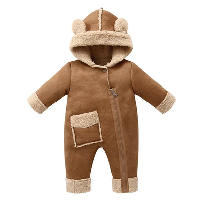 Baby Fleece Winter Jumpsuit – Premium Warmth for Cold Days - LunaKit Baby