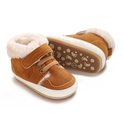 Baby High-Top Sneakers – Warm, Safe Style for First Steps - LunaKit Baby