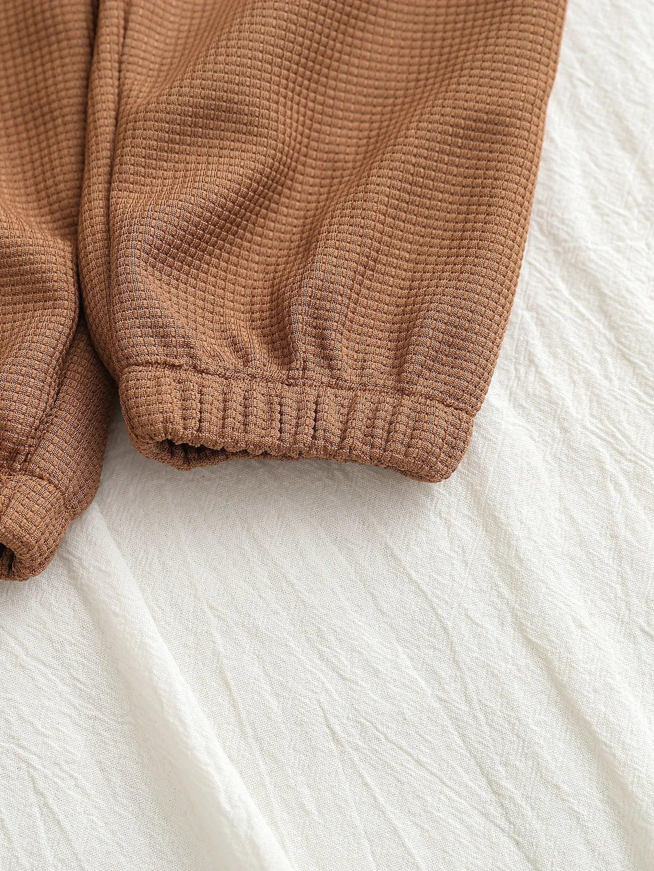 Boys Waffle Hooded Set – Warm Outdoor Comfort for Winter Play - LunaKit Baby