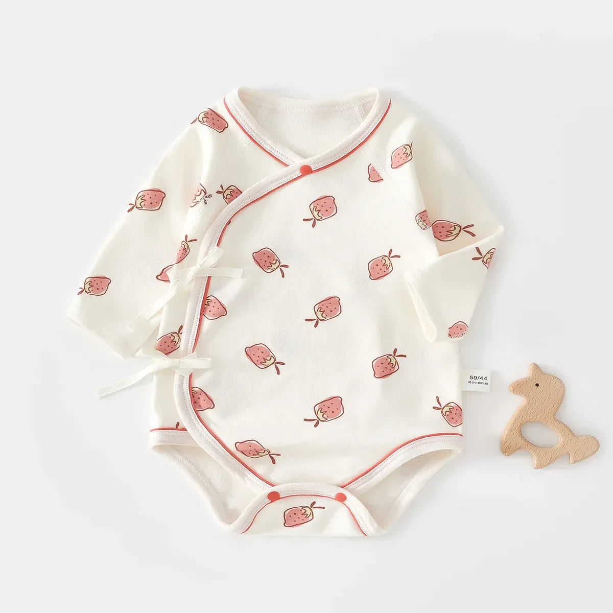 Baby Cotton Plant Print Romper – Gentle Comfort for Sunny Days - LunaKit Baby