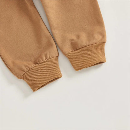 Toddler Baby Boy Autumn Outfit – Letter Embroidered - LunaKit Baby