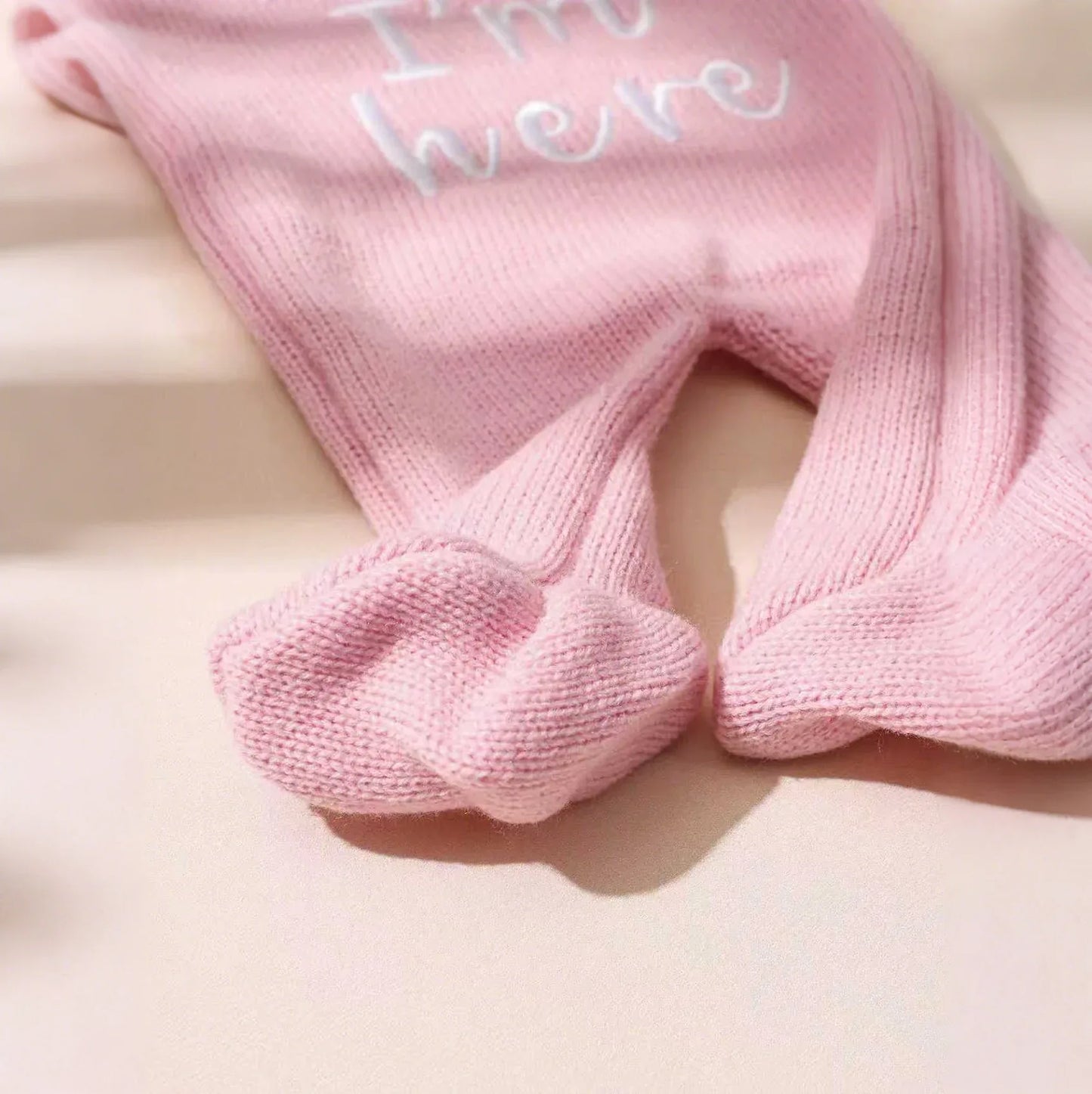 Newborn Hello Knit Jumpsuit – Sweet First Moments to Remember - LunaKit Baby