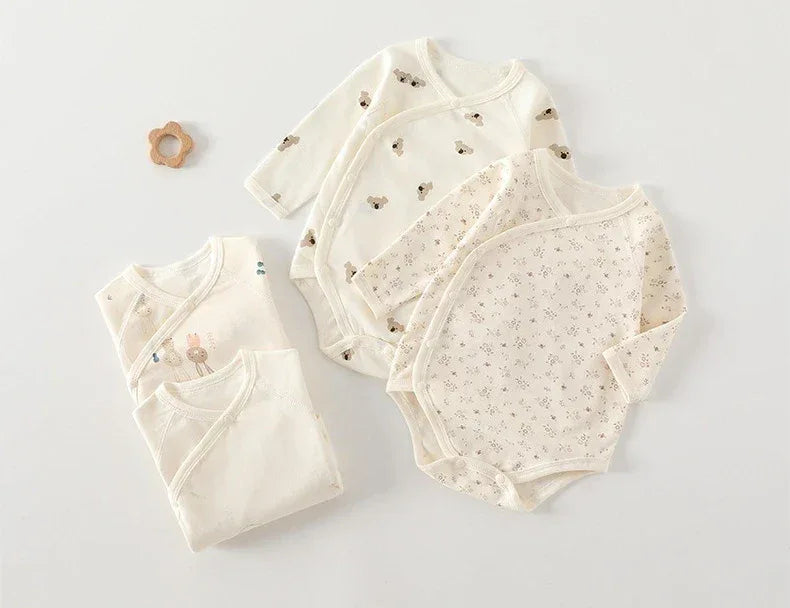 Baby Cotton Autumn Romper – Soft Comfort for Cozy Little Days - LunaKit Baby
