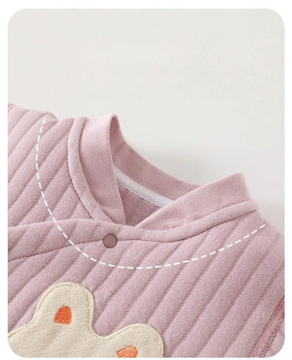 Toddler Cotton Clip 2-Piece Set – Thick Warmth with Cute Charm - LunaKit Baby